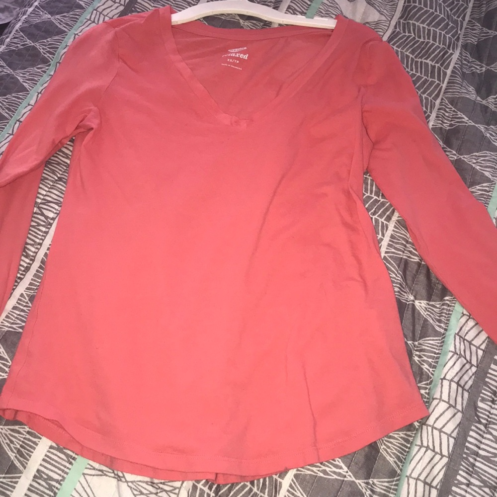 Light orange long sleeve shirt